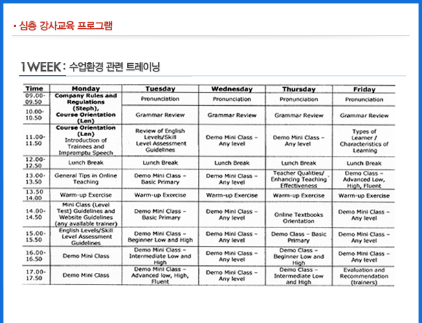 1 WEEK : 수업환경 관련 트레이닝